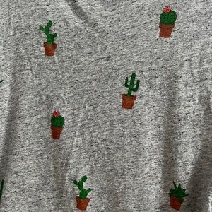 J Crew succulent/cactus shirt